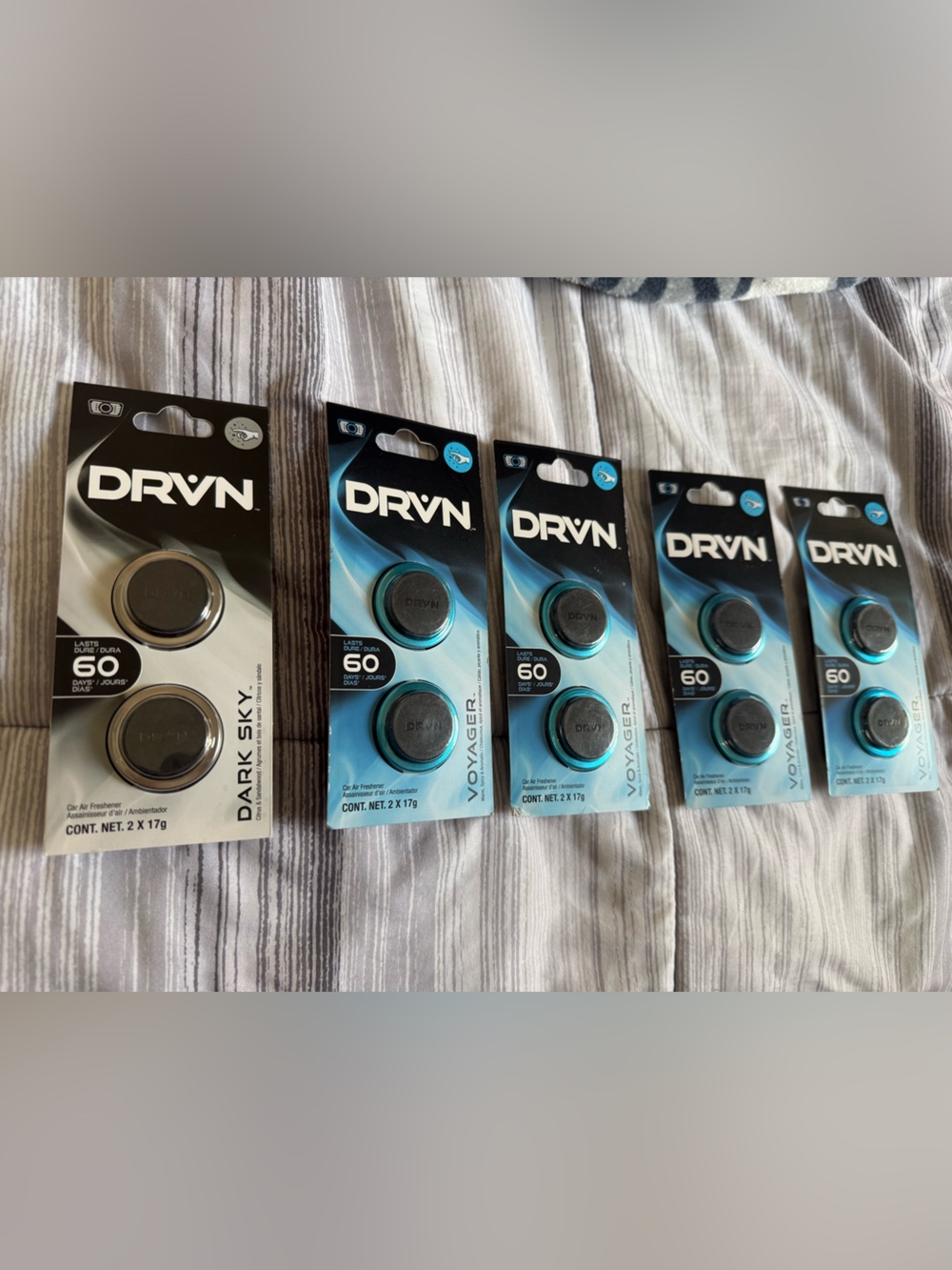 DRVN Car Vent Air Freshener Discs - Dark Sky & Voyager Scents